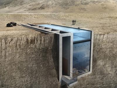 خانه ای که در قلب یک صخره ساخته خواهد شد